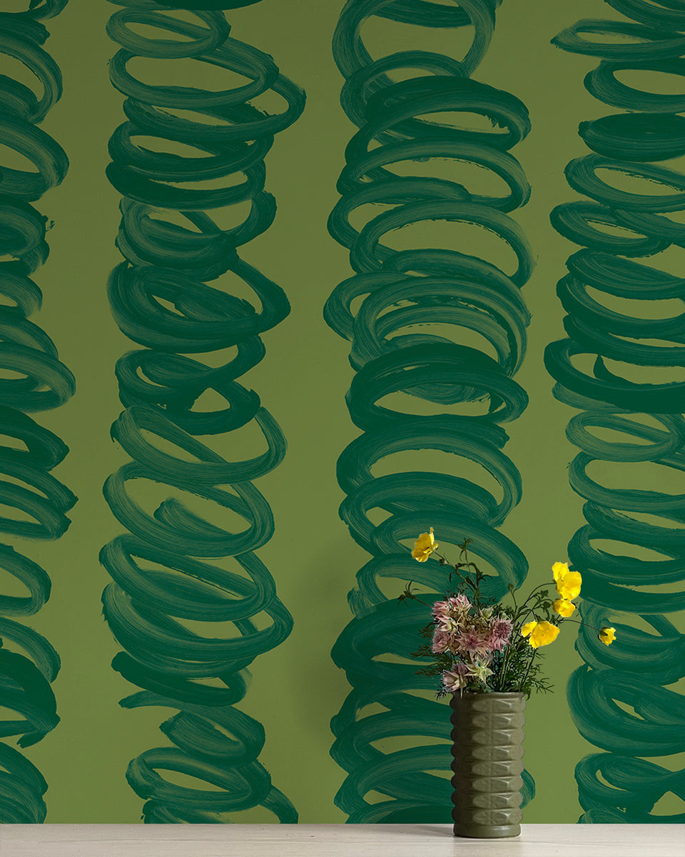 Relief - Philodendron Wallpaper – Flat Vernacular