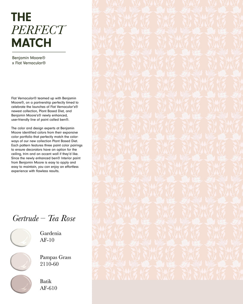 Gertrude - Tea Rose Wallpaper