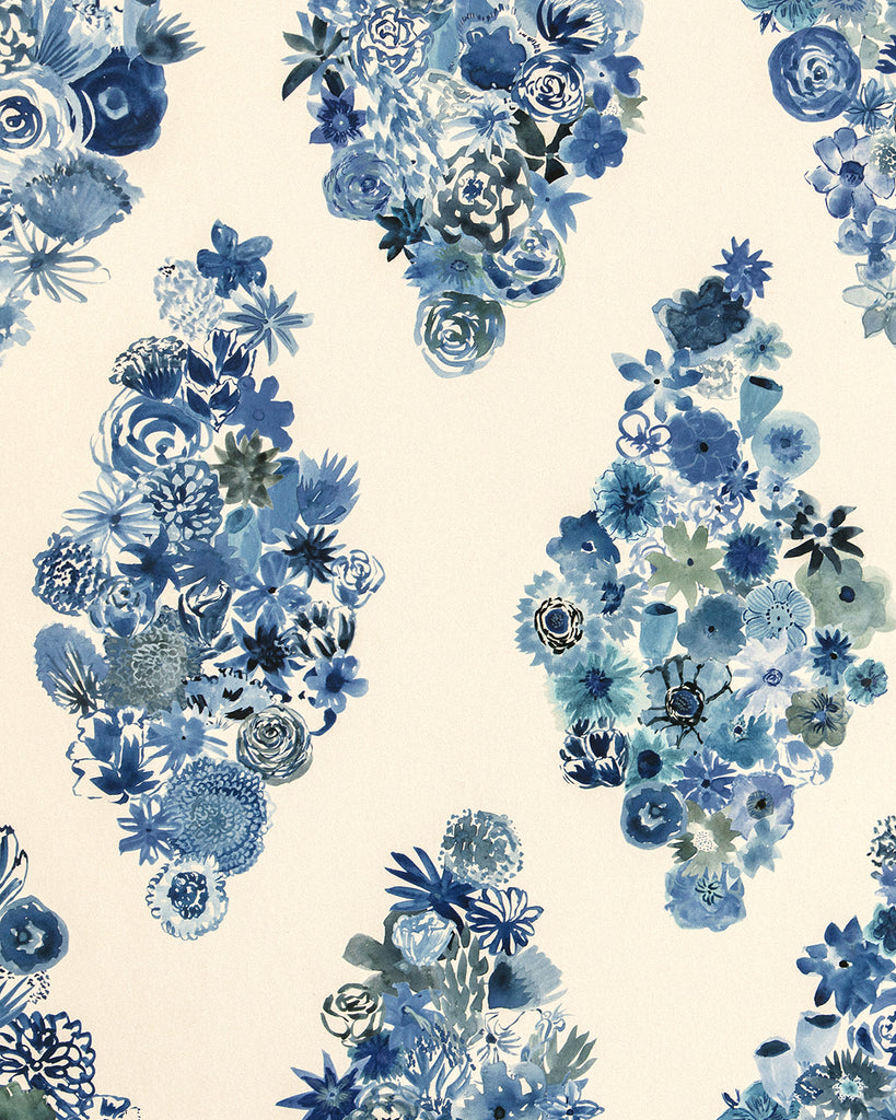 Flora - Casbah Blue Wallpaper