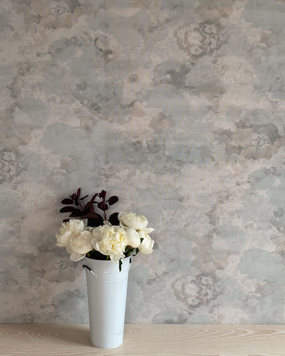 Meadow - Vine Charcoal Wallpaper – Flat Vernacular