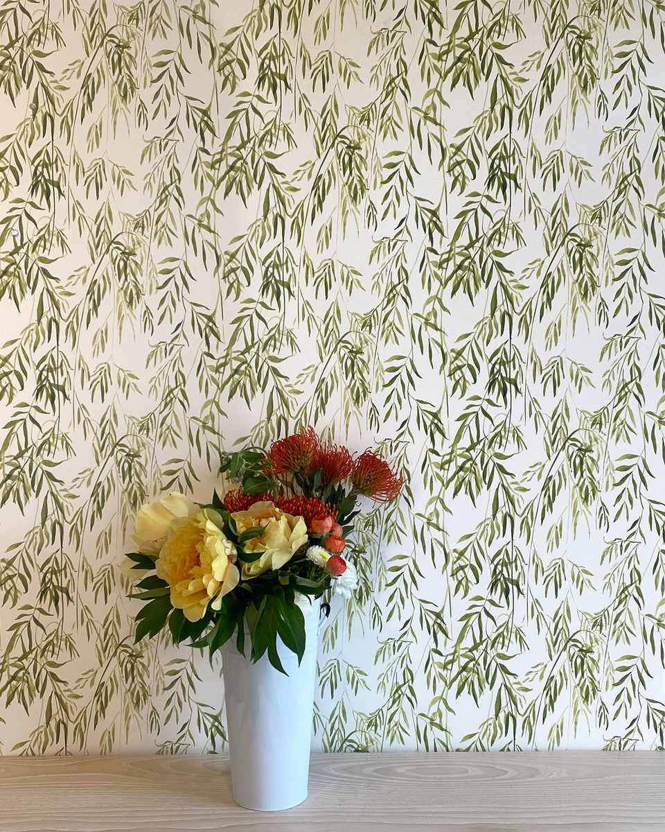 William - Morris Green Wallpaper – Flat Vernacular