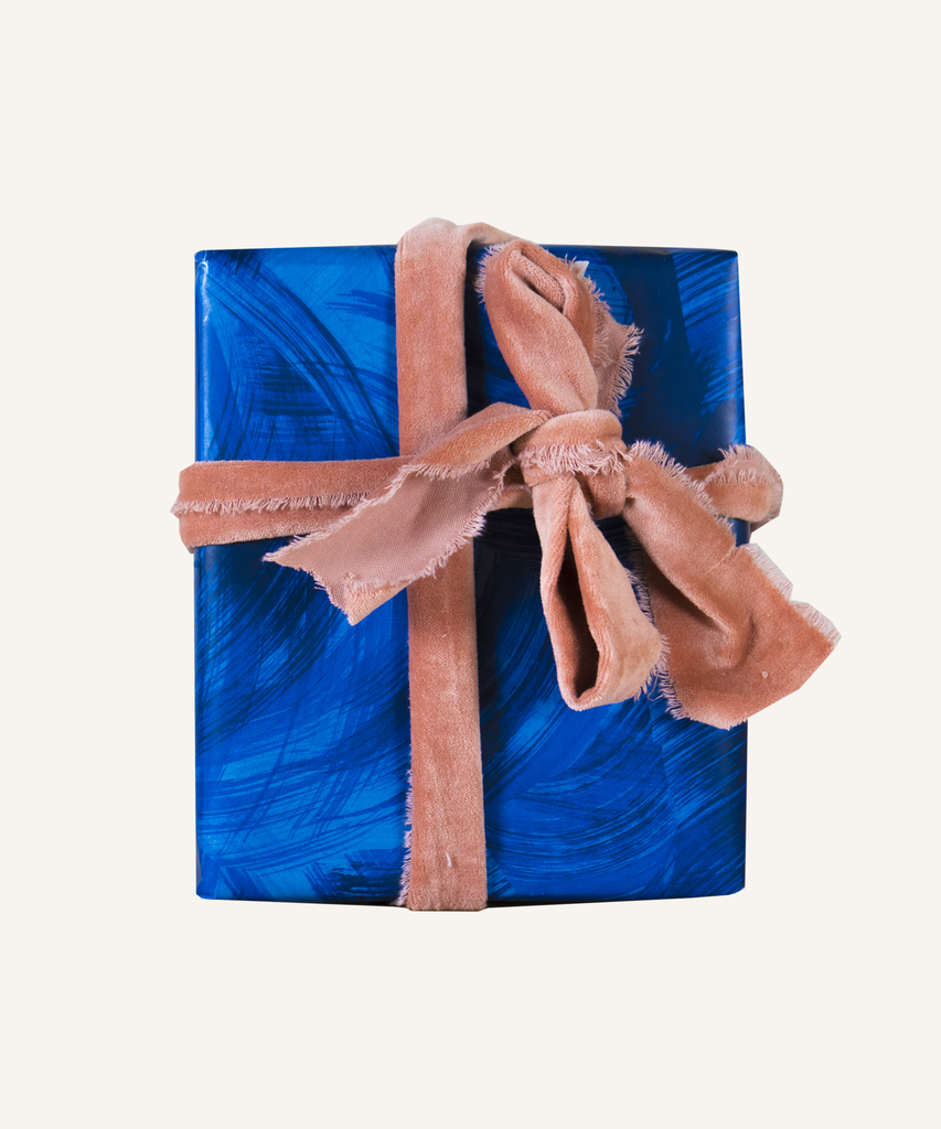 Azure Brushstroke - Wrapping Paper