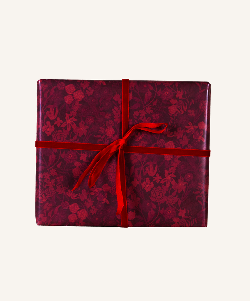 Crimson Petite Floral - Wrapping Paper