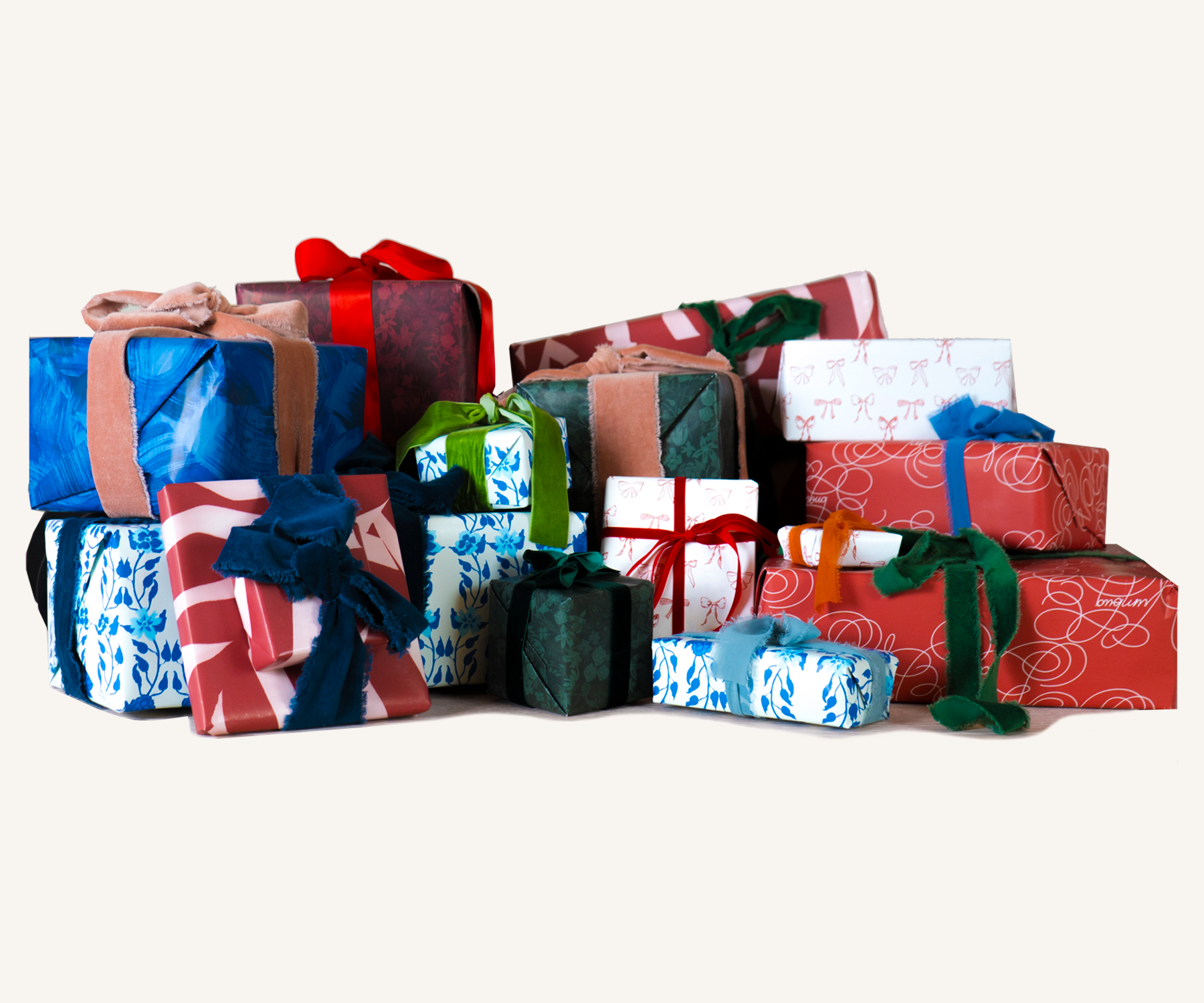 Tiny Red Bows - Wrapping Paper – Flat Vernacular