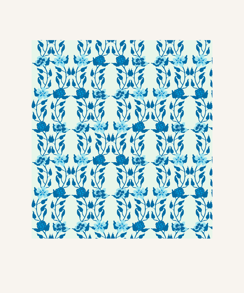 Sapphire Flowers - Wrapping Paper