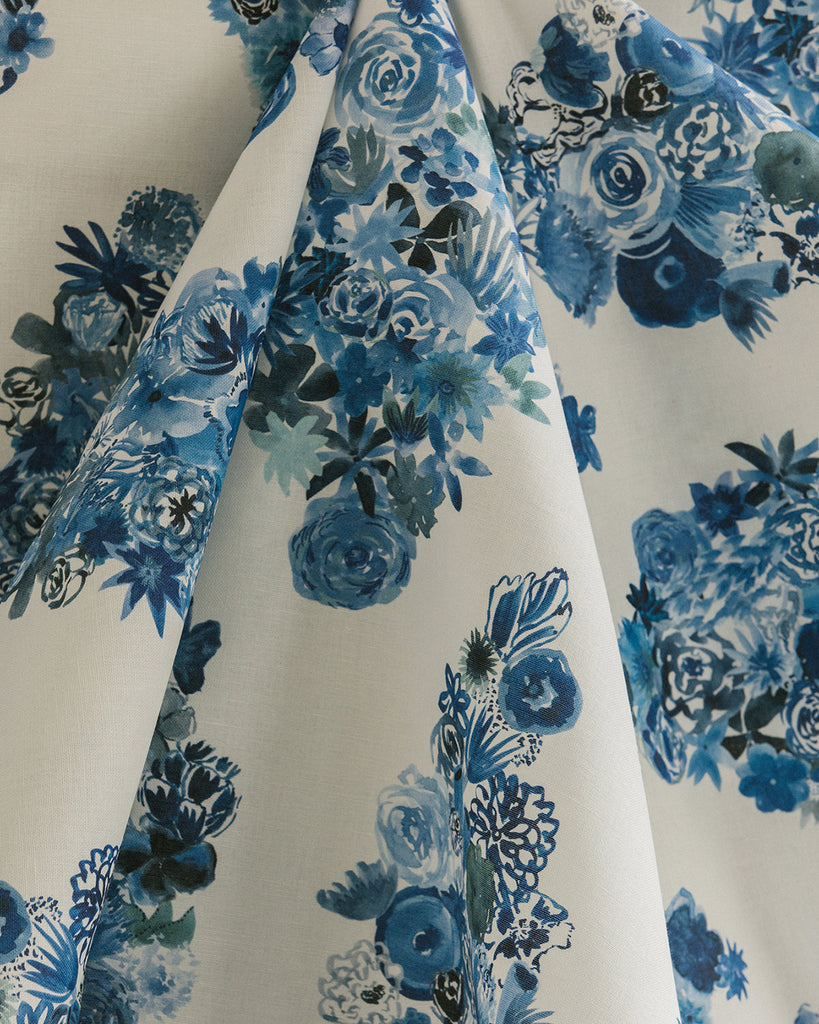 Flora - Casbah Blue Fabric