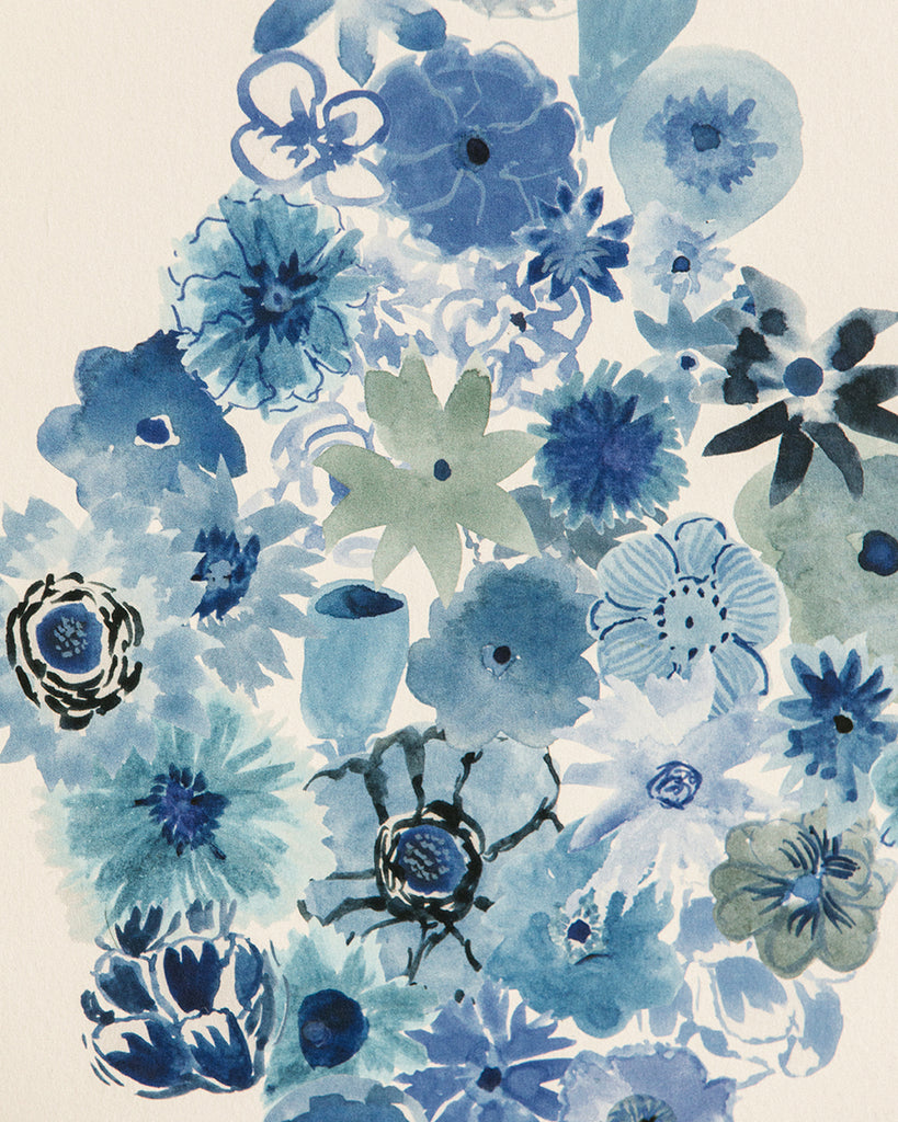 Flora - Casbah Blue Wallpaper