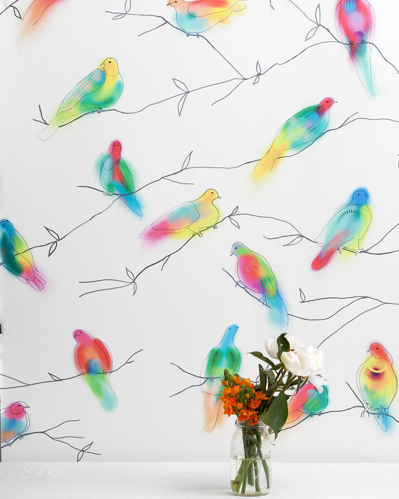 Fruit Doves - Palau Wallpaper