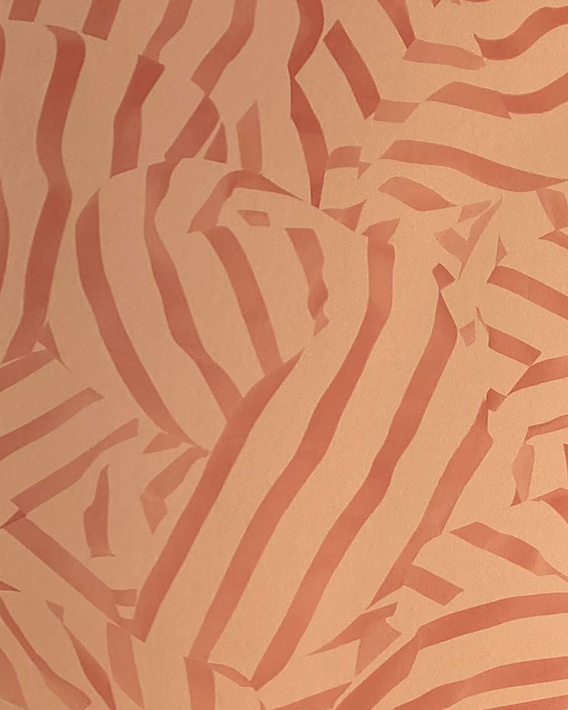 Folded - Peach Melba Wallpaper